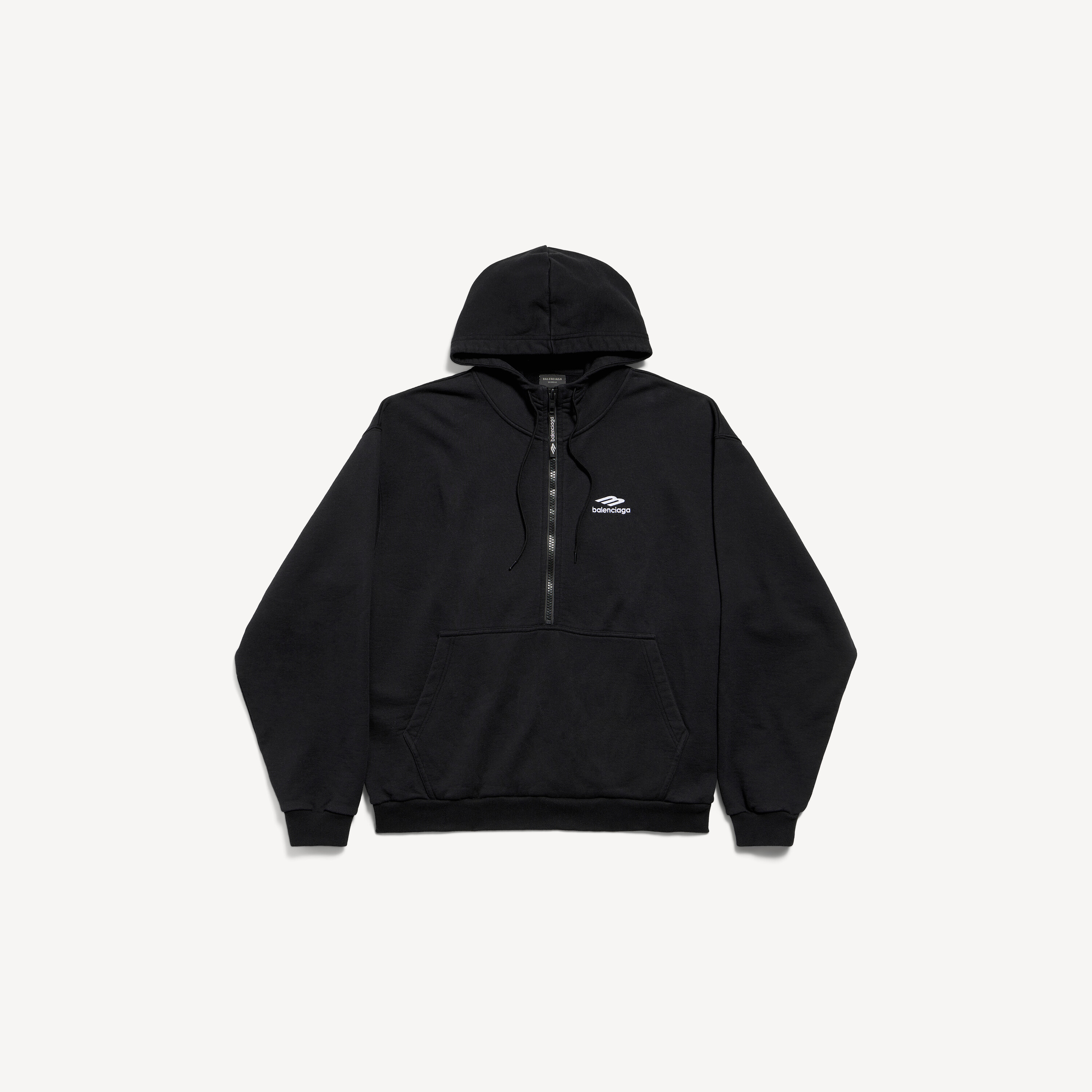ブラック の メンズ 3b Sports Icon ハーフジップ Hoodie | Balenciaga