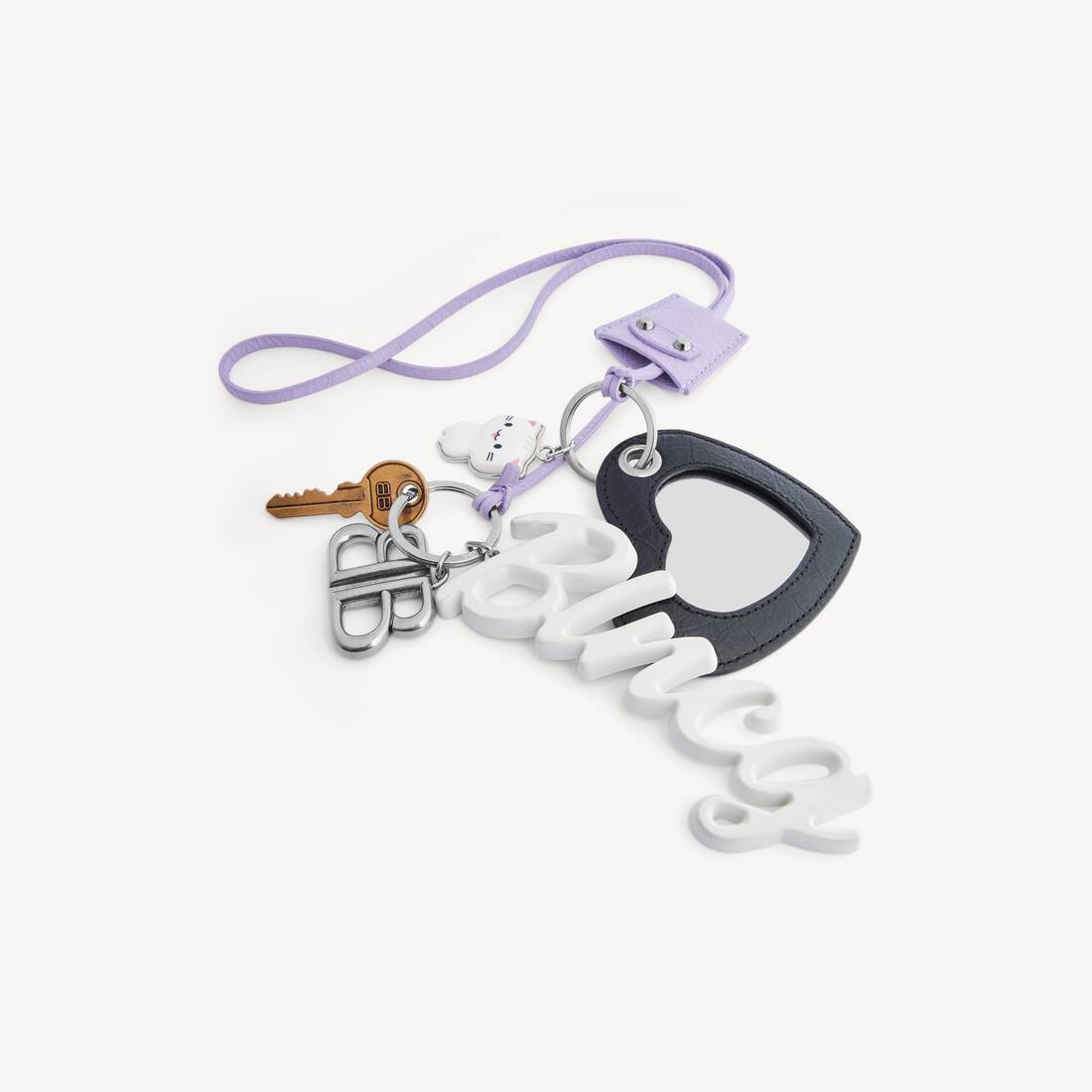 Charm Heart Le City para Ela em Lil&aacute;s/preto | Balenciaga Brasil PT - Image 4