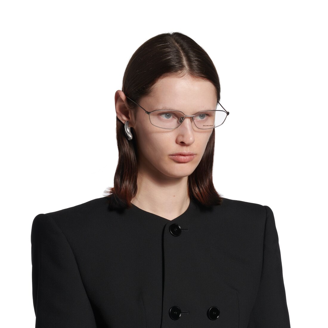 Women's Loop Earrings in Silver | Balenciaga US