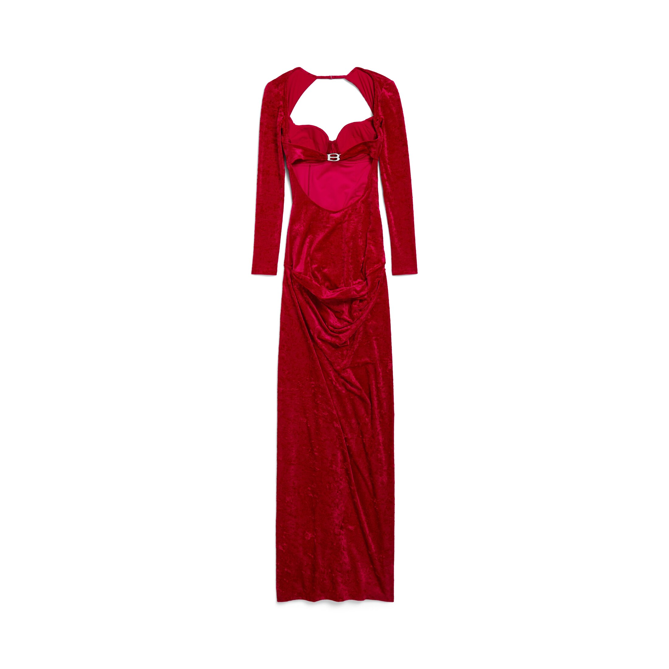 draped maxi dress
