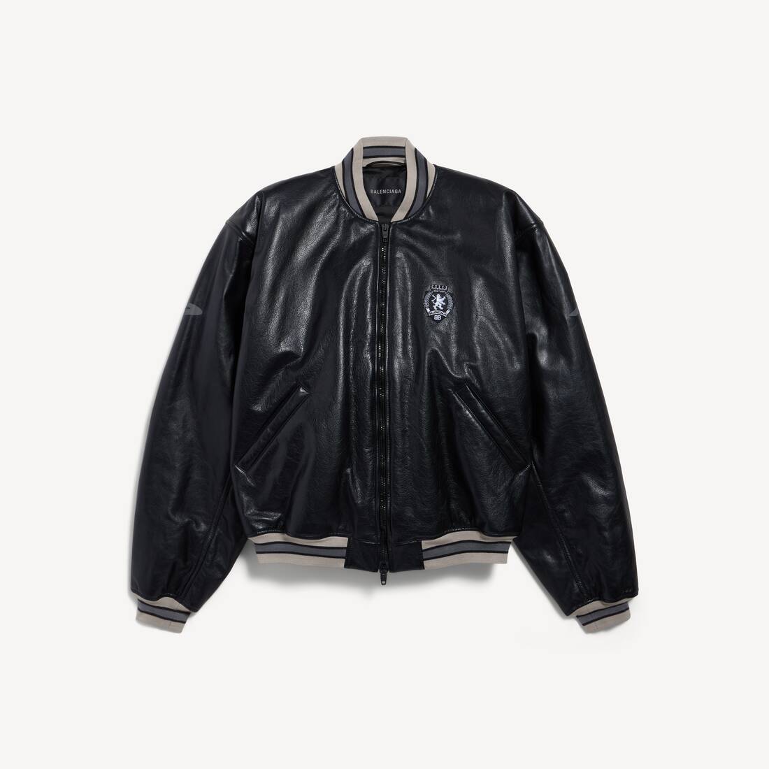 Men's 3b Football Bomber in Black | Balenciaga United States EN - Image 2