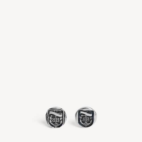 pendientes de bot&oacute;n anchor crest 