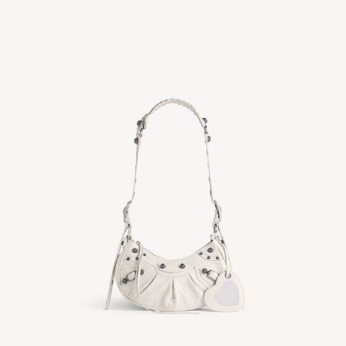 Women's Le Cagole Shoulder Bag Xs in White - Women | Balenciaga Taiwan Region EN - Image 1