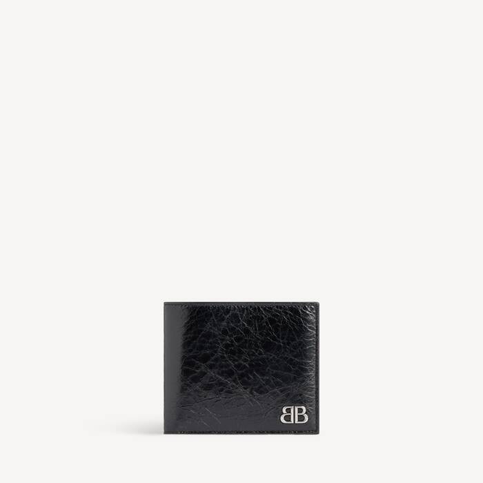 ブラック の ウィメンズ Monaco スクエア フォールド コイン ウォレット  - ウィメンズ | Balenciaga 日本 JA - Image 1