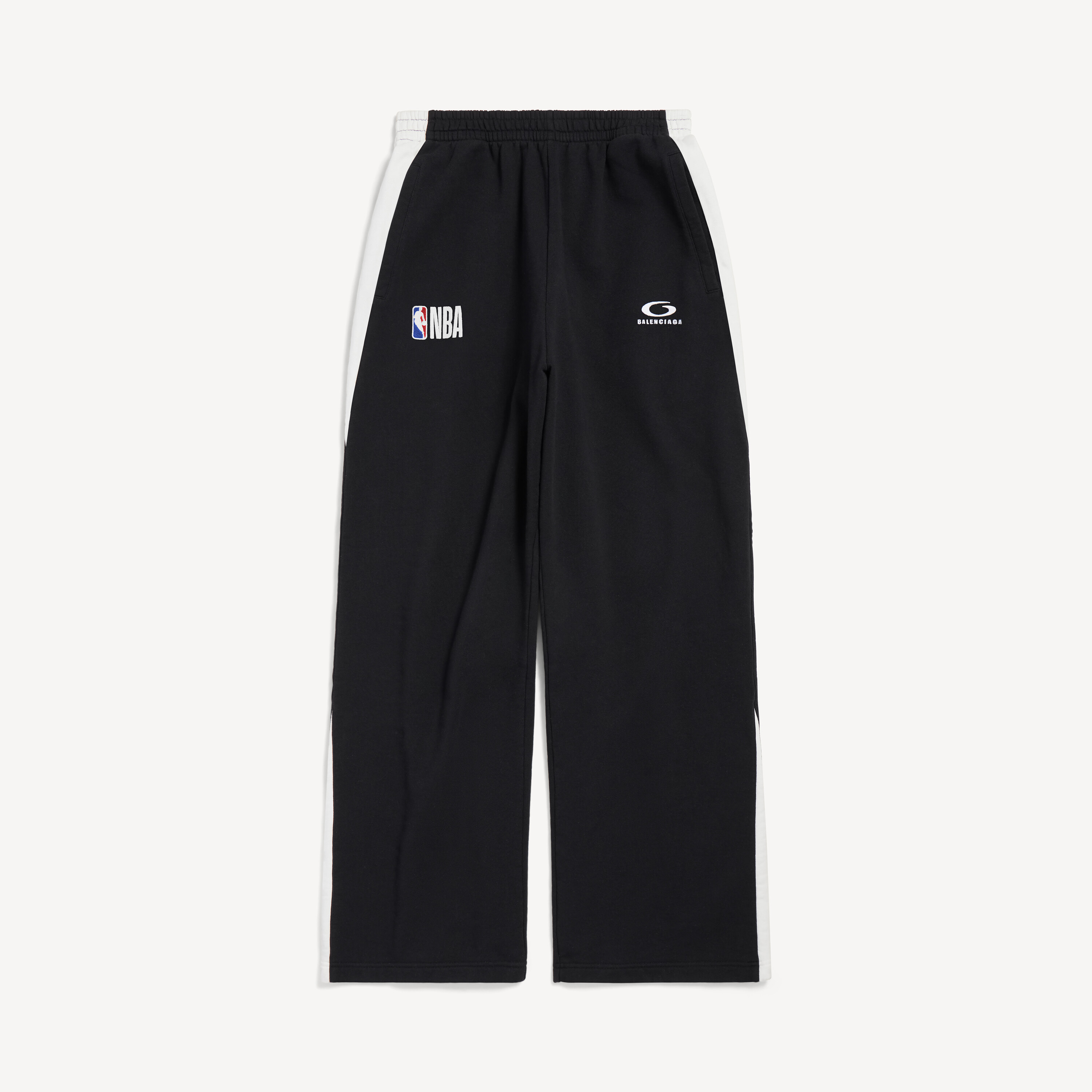 Men's Balenciaga | Nba Collaboration Oversized Sweatpants in Black/white