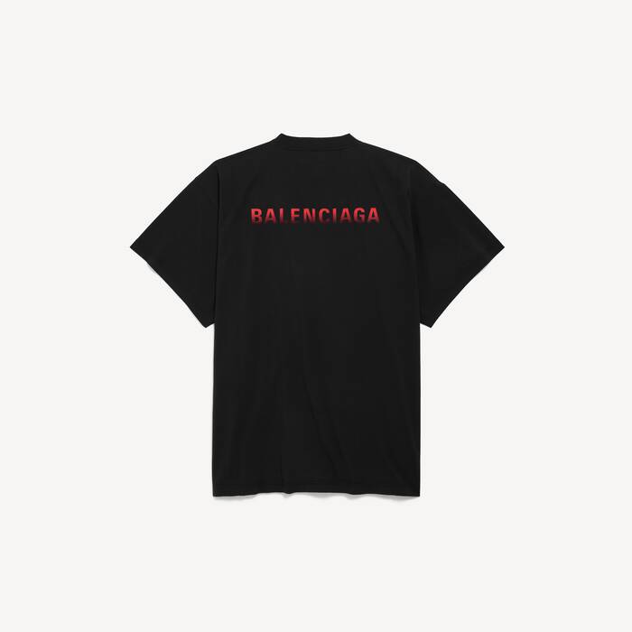 Balenciaga Back Gradient T-shirt Oversize da Uomo in Nero - Uomo | Balenciaga Italia IT - Image 2