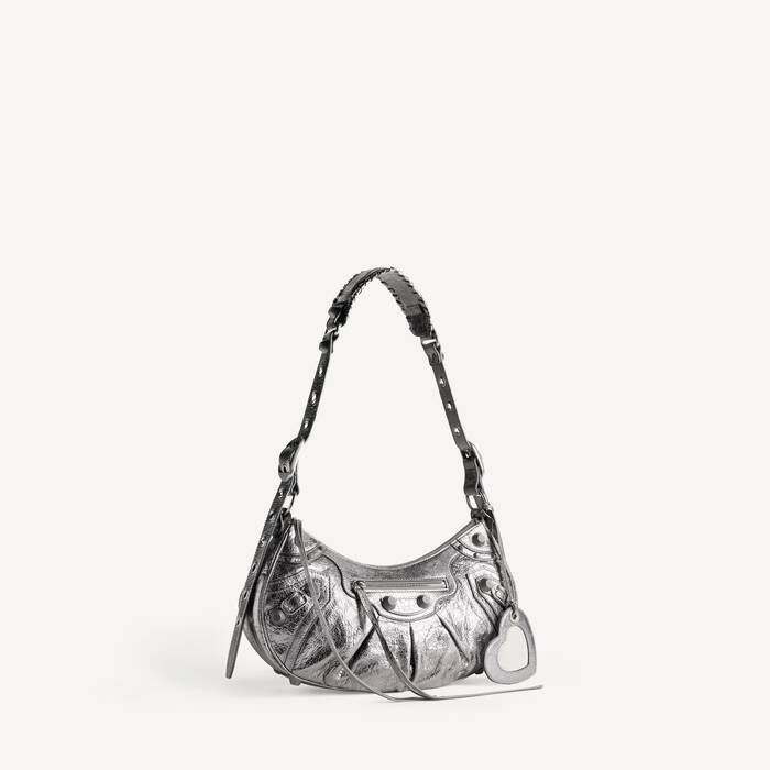 Women's Le Cagole Shoulder Bag Small in Silver - Women | Balenciaga Netherlands EN - Image 2