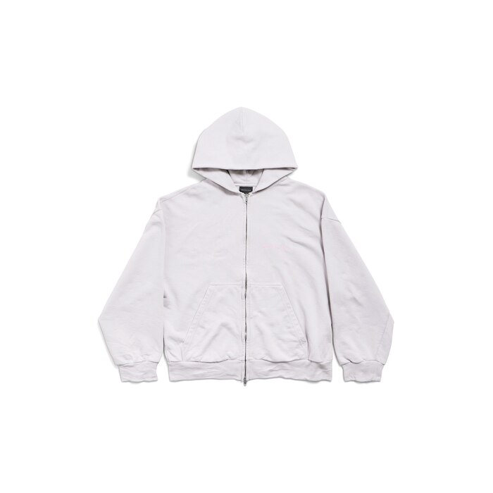 balenciaga back zip-up hoodie regular fit