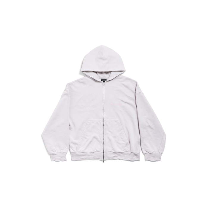balenciaga back zip-up hoodie regular fit