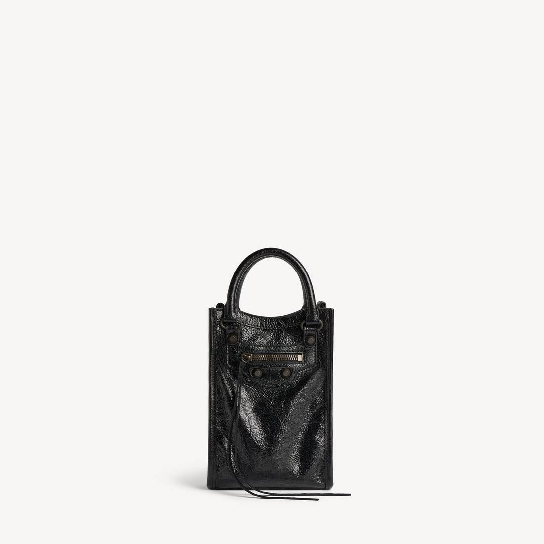 Tote Porte-t&eacute;l&eacute;phone Le City pour Femme en Noir | Balenciaga France FR - Image 4