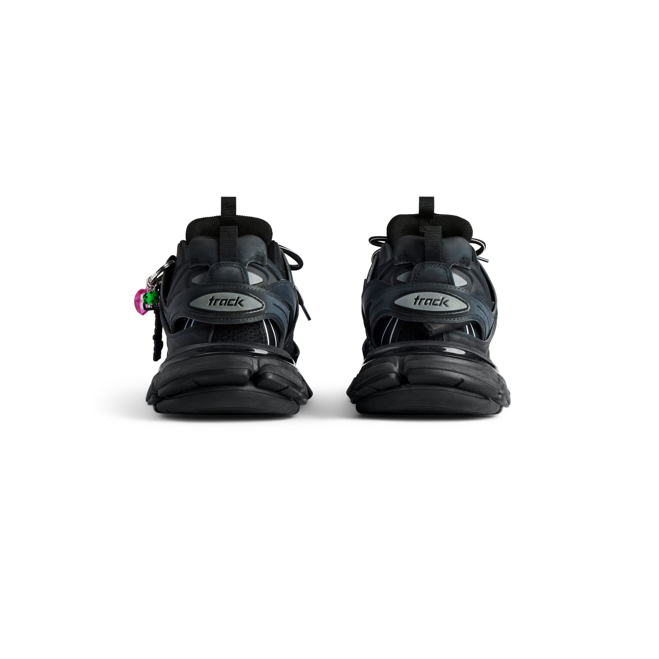track sneaker with charms