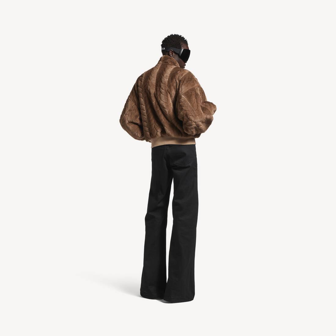 Women's Cropped Jacket in Brown | Balenciaga United States EN - Image 4