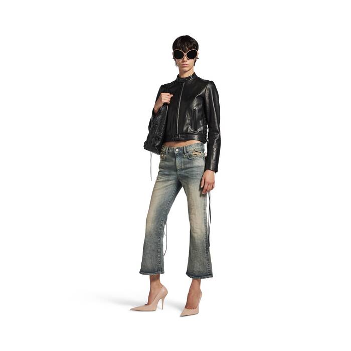 lace flared capri pants