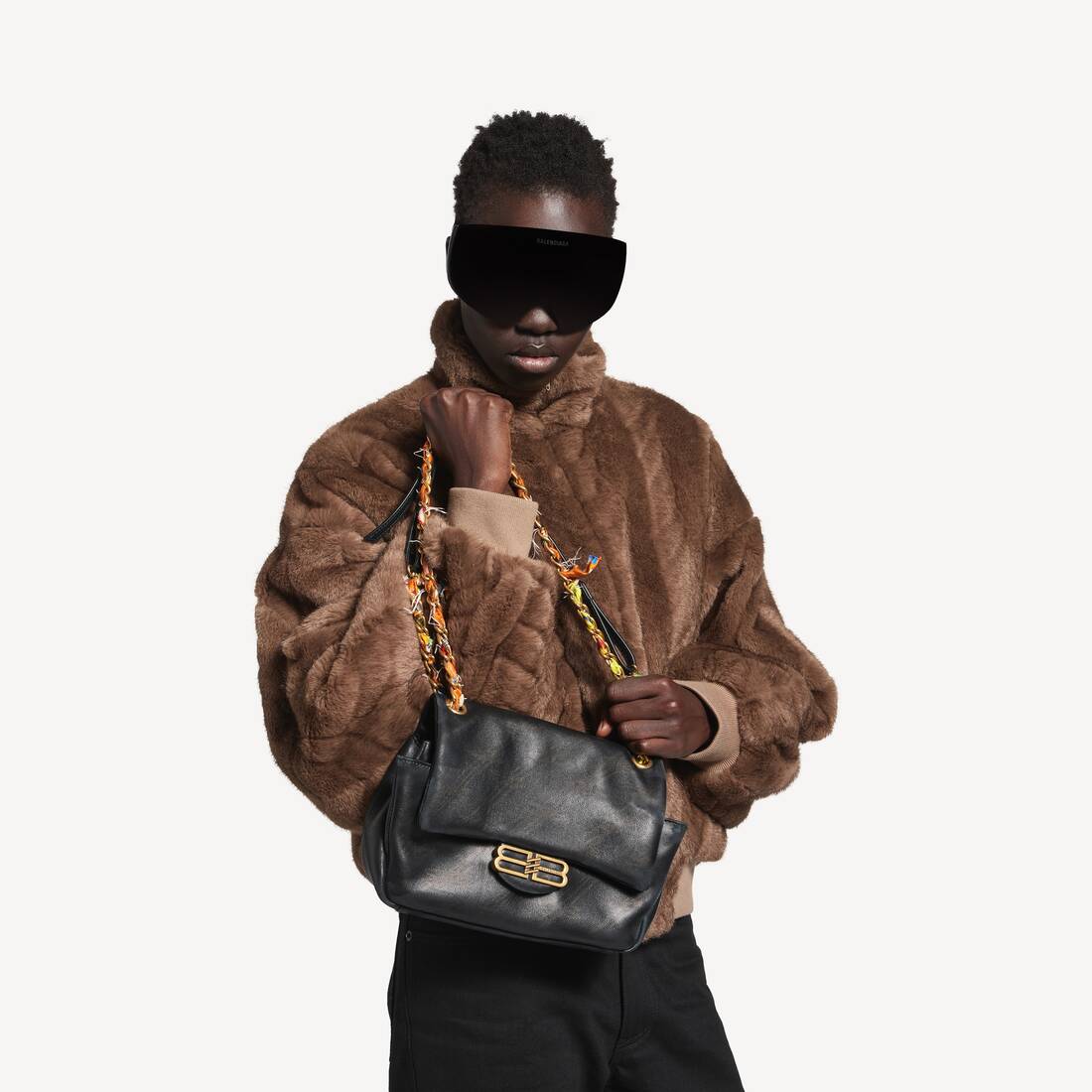 Borsa Con Catena Darling Mini da Donna in Nero | Balenciaga Italia IT - Image 7