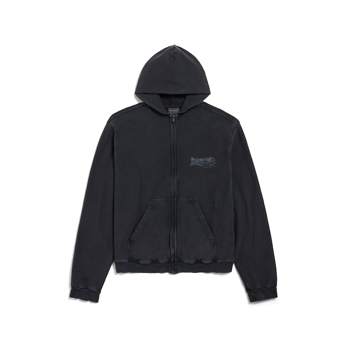 washed crayon political ジップアップ hoodie レギュラーフィット