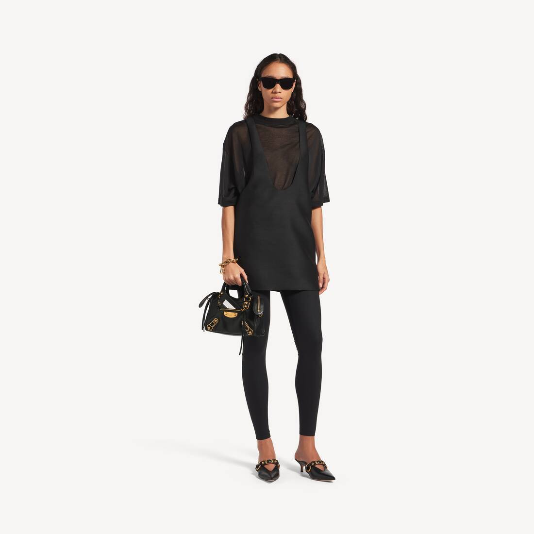 Borsa Le City Uptown Mini da Donna in Nero | Balenciaga Italia IT - Image 8