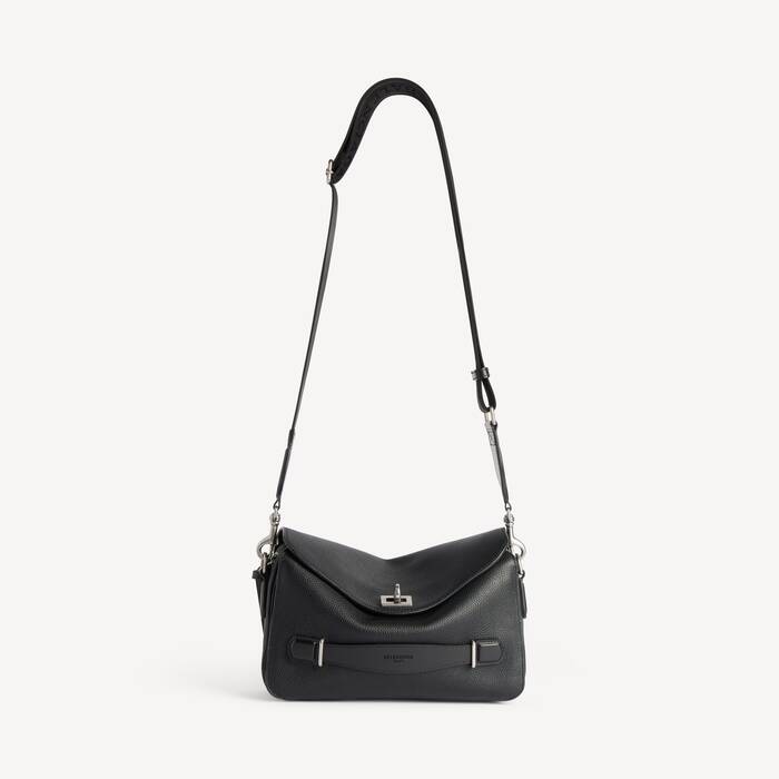 Bolso Mensajero Cubo Le 7 Peque&ntilde;o para Hombre en Negro - Hombre | Balenciaga Espa&ntilde;a ES - Image 1