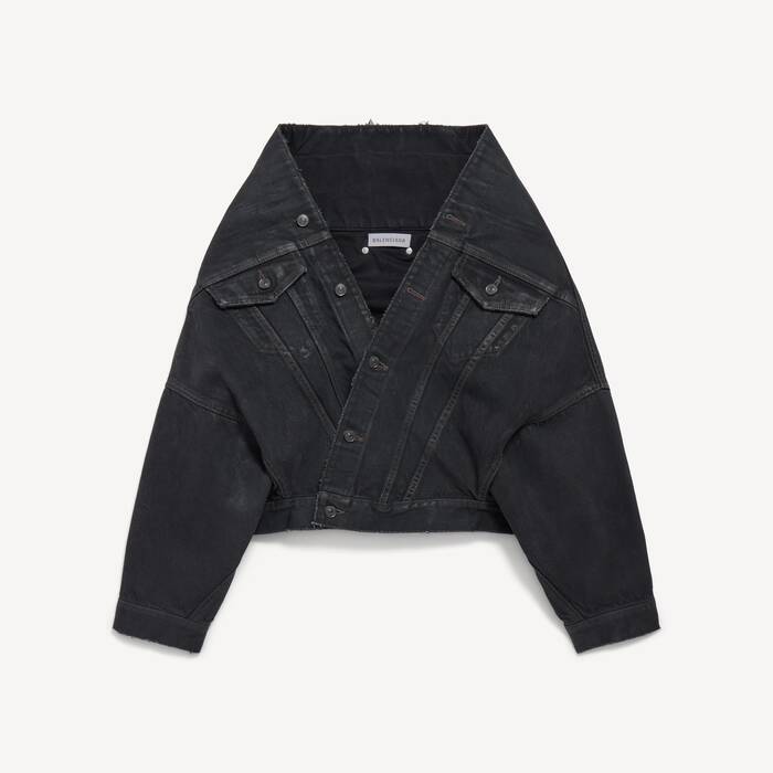 Veste Wrap pour Femme en Noir - Femme | Balenciaga France FR - Image 2