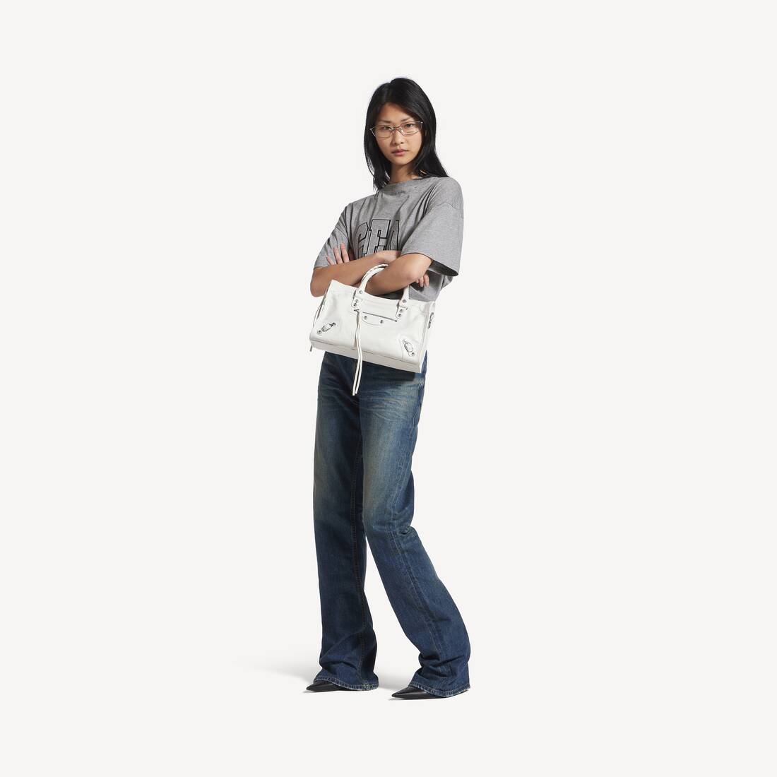Le City Bag Small in White | Balenciaga United States EN - Image 7