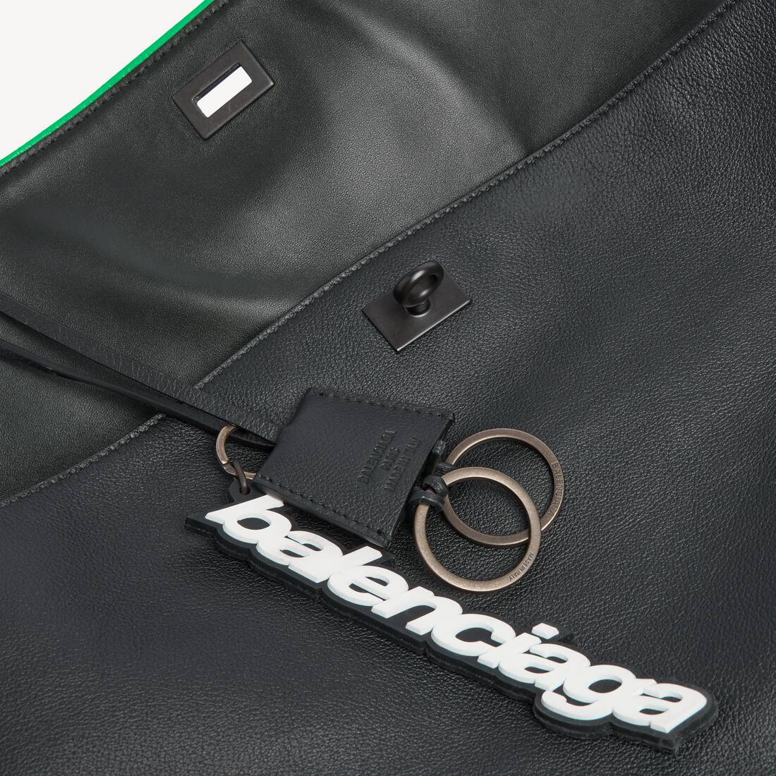 Men's Rodeo Biker Handbag Large in Black | Balenciaga Republic Of Korea EN - Image 6