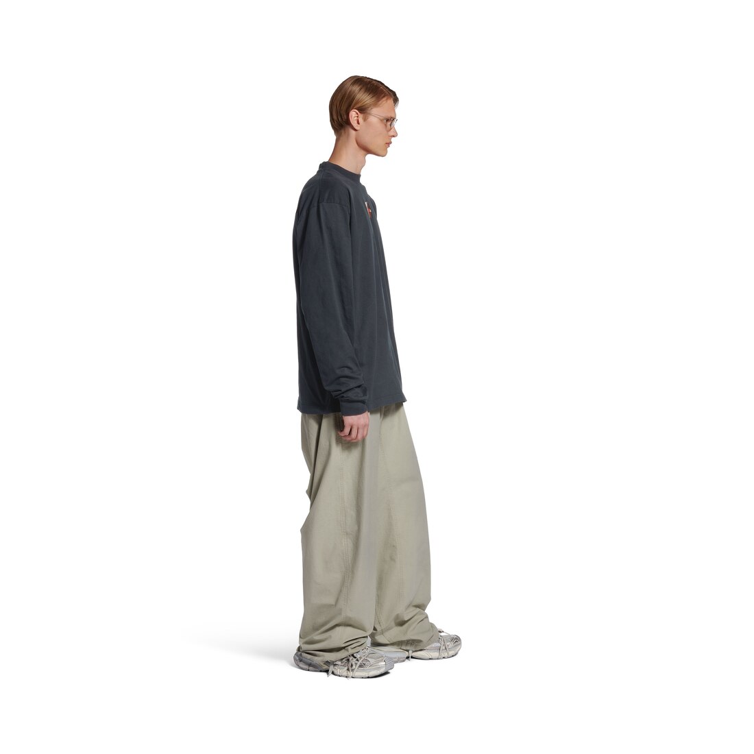 Taped Balenciaga Back Long Sleeve T-shirt Medium Fit in