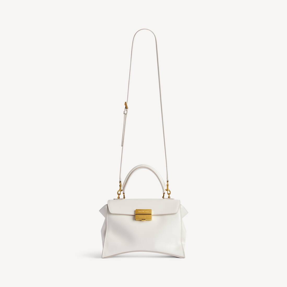 Hourglass Avenue Henkeltasche Klein f&uuml;r Damen in Schneewei&szlig; | Balenciaga Deutschland DE - Image 4
