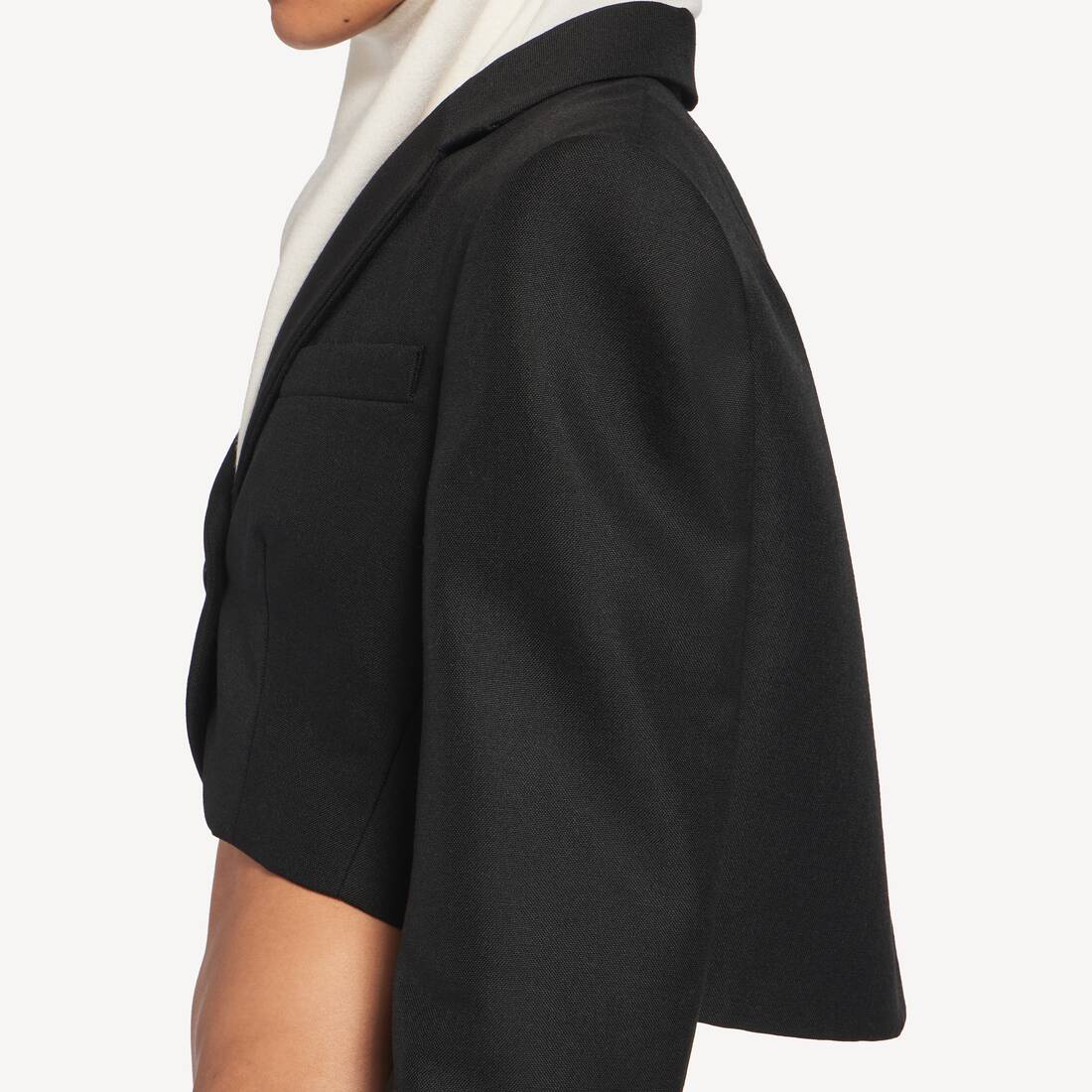 Giacca Cropped da Donna in Nero | Balenciaga Italia IT - Image 6