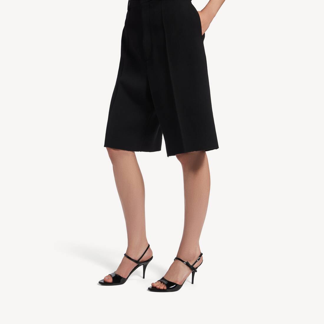 여성 애비뉴 보우 샌들 블랙/실버 | 발렌시아가 대한민국 KO - Image 7