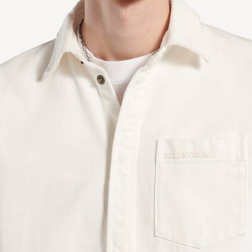 데님 롱 슬리브 셔츠 