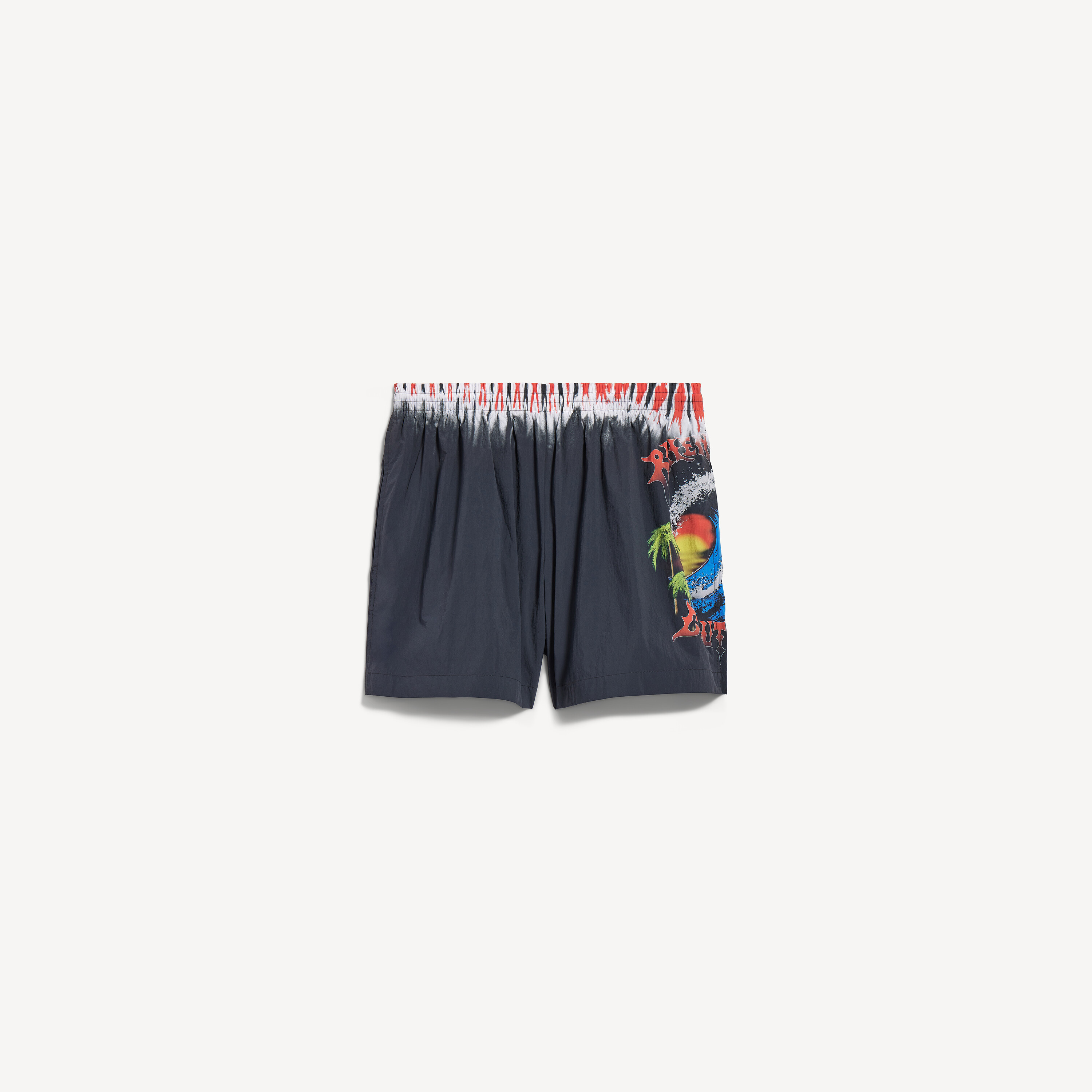 Balenciaga extreme tie dye swim shorts