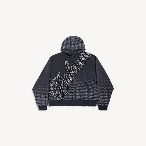 big b オーバーサイズ ジップアップ hoodie