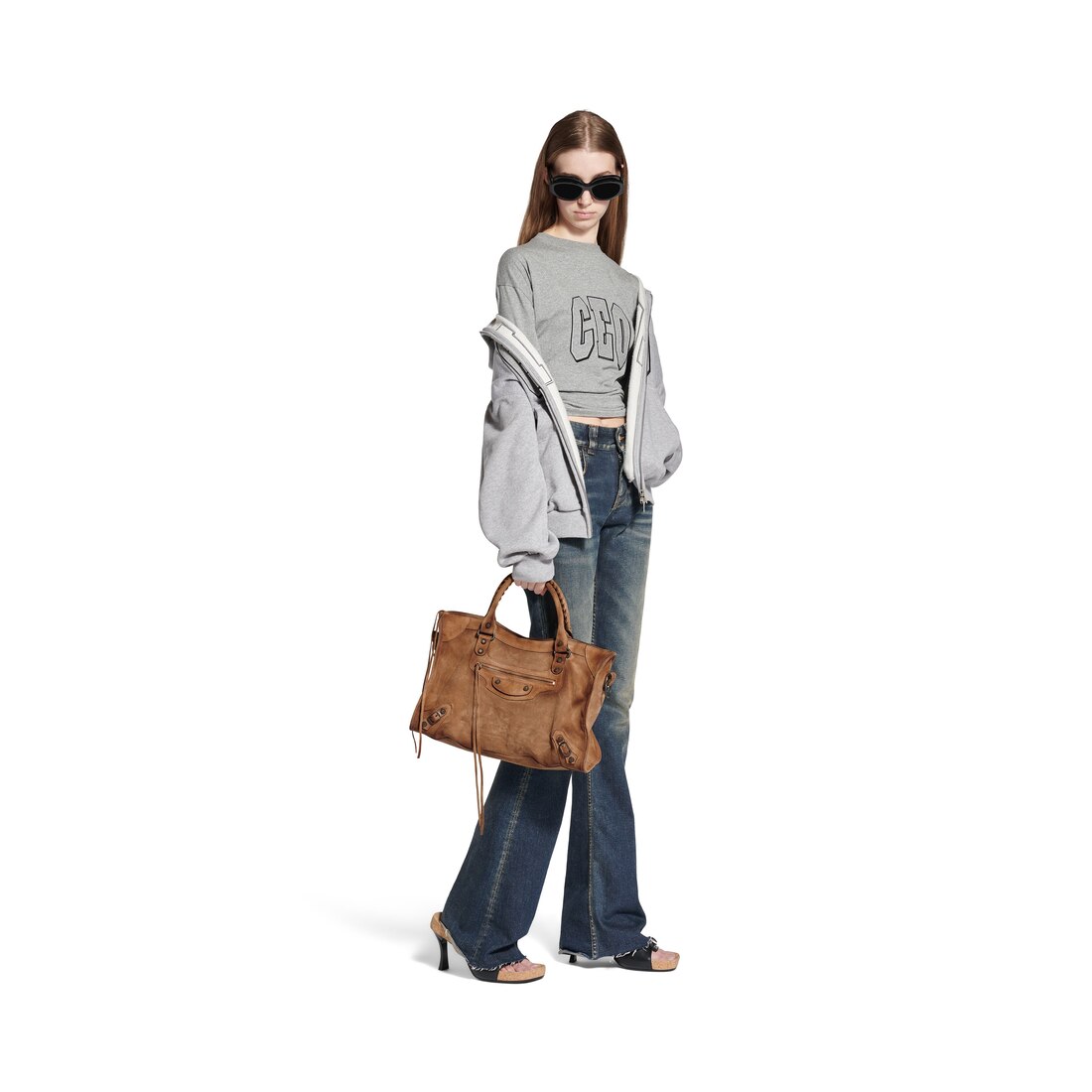 Women's Le City Bag Medium in Camel | Balenciaga US