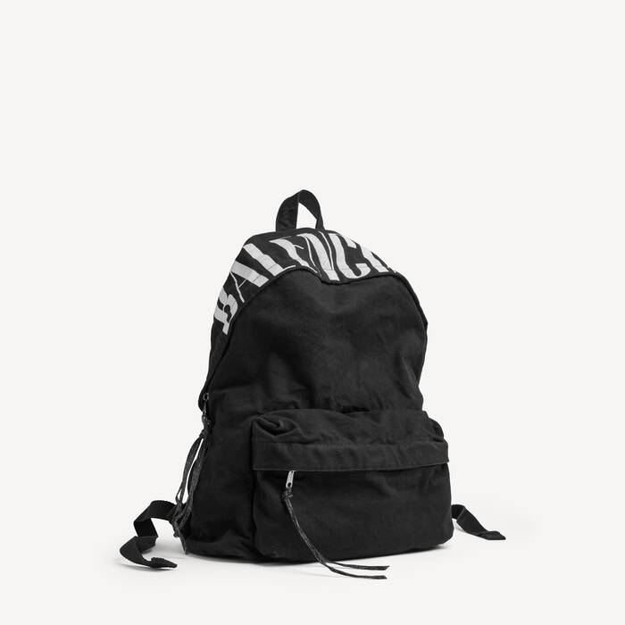 Men's Editor Backpack in Black/white - Men | Balenciaga Lithuania EN - Image 2