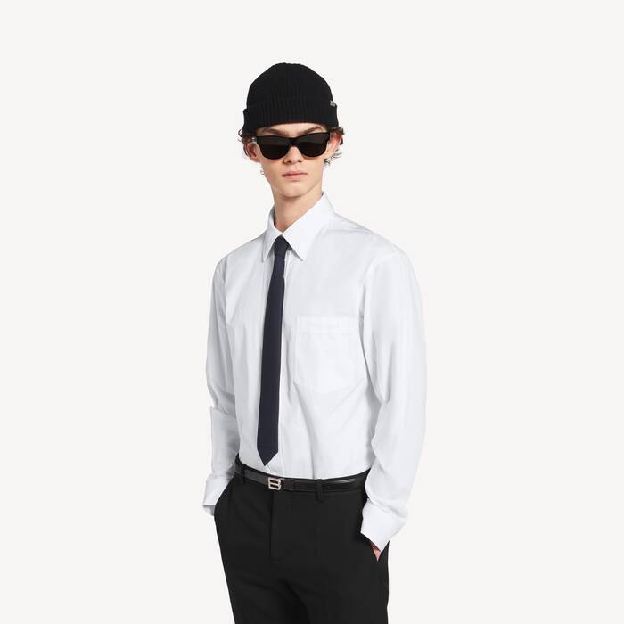 Men's Regular Fit Shirt in White - Men | Balenciaga United States EN - Image 1