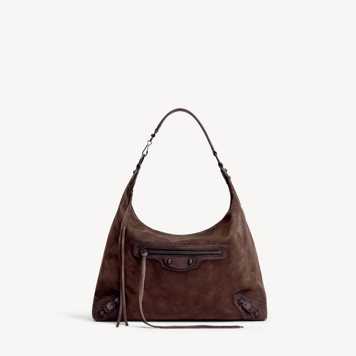 Women's Le City Hobo Bag Medium in Light Espresso - Women | Balenciaga Norway EN - Image 1