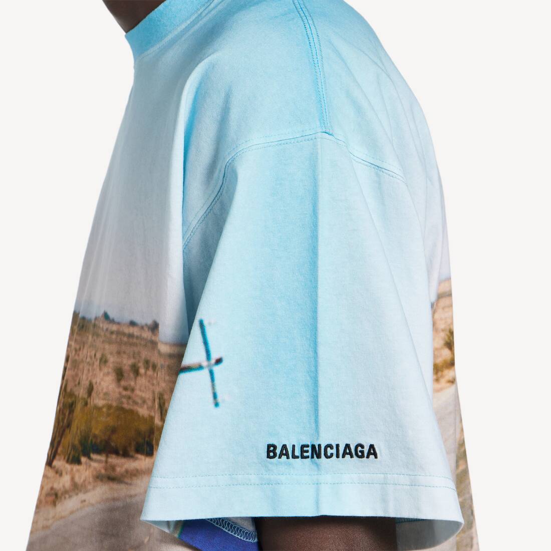 Men's Remember Me? Oversized T-shirt in White | Balenciaga United States EN - Image 6