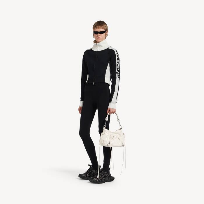 Women's Le City Bucket Bag Small in Optic White - Women | Balenciaga Canada EN - Image 3