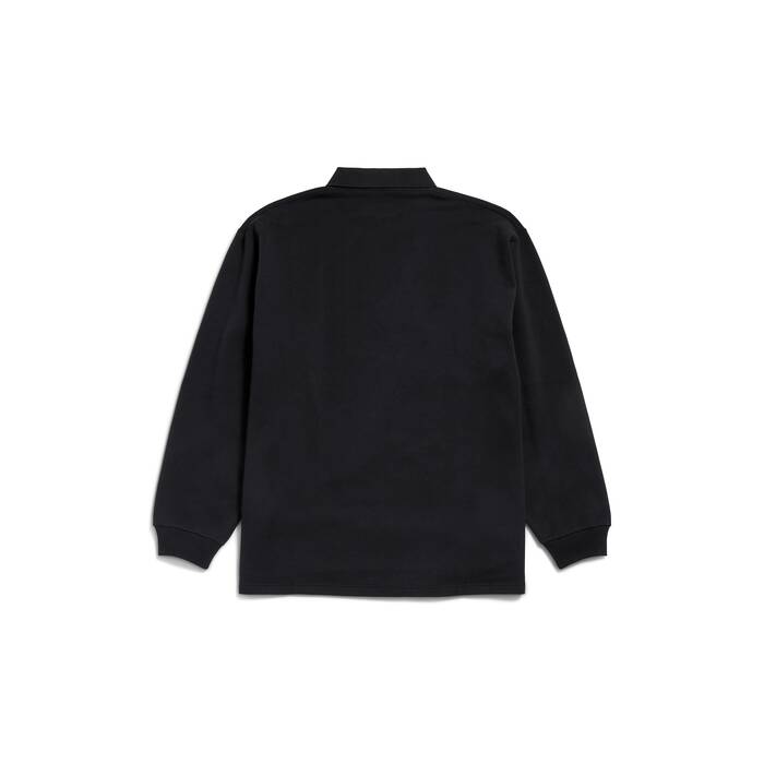 laurel classic long sleeve oversized polo