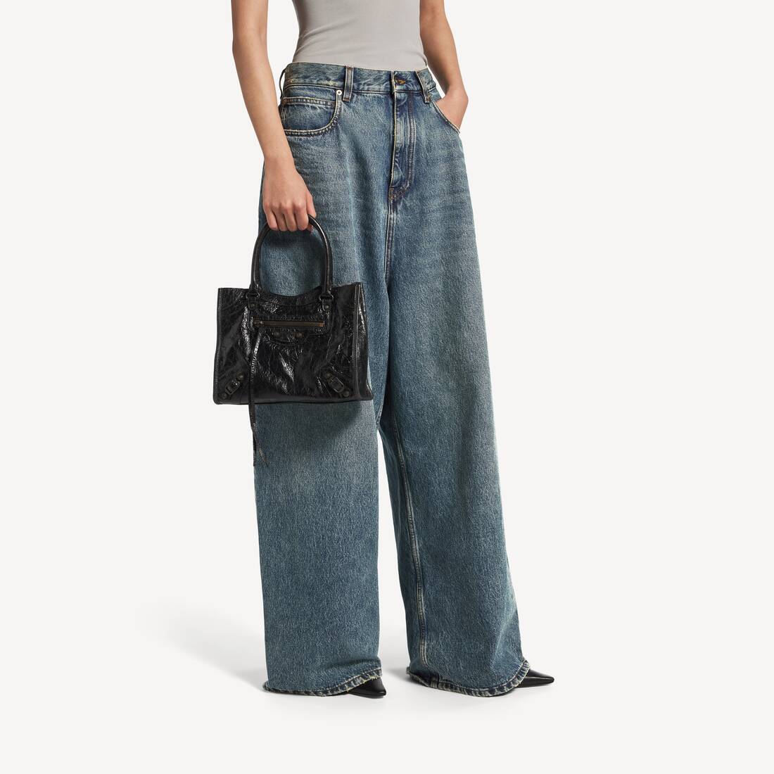 Women's Le City Tote Bag Mini in Black | Balenciaga United Kingdom EN - Image 8