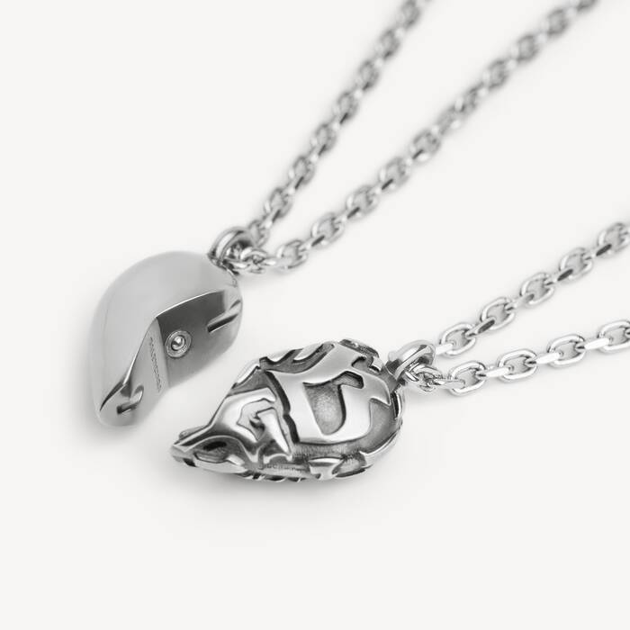Women's Midnight Necklace in Silver - Women | Balenciaga Hong Kong SAR EN - Image 3