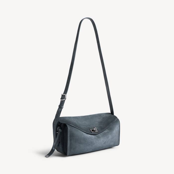 Sac Port&eacute; &Eacute;paule Le 7 Moyen pour Femme en Gris Orage - Femme | Balenciaga Luxembourg FR - Image 2