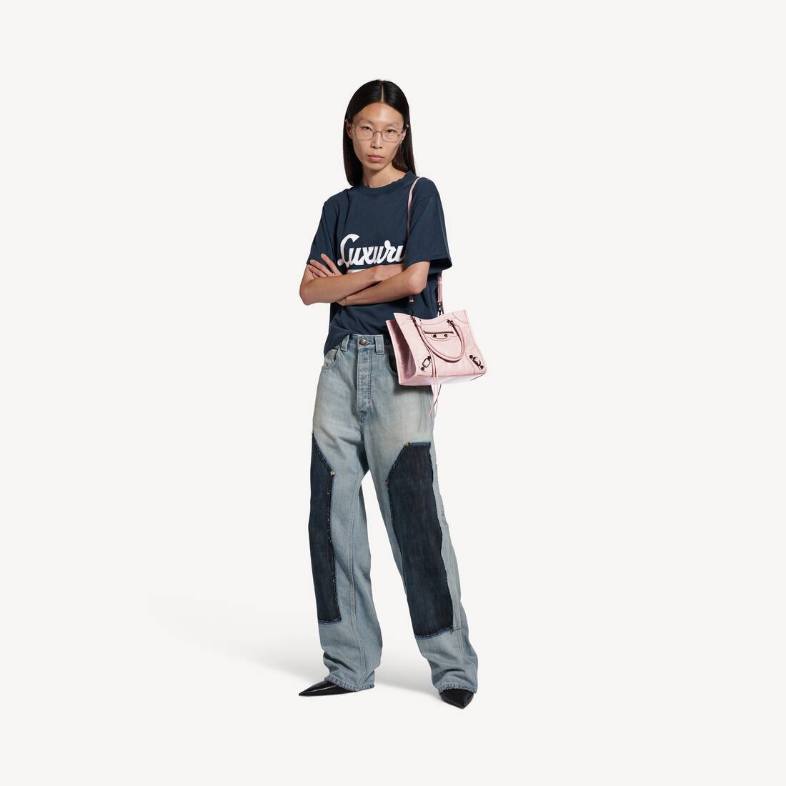 Women's Le City Tote Bag Mini in Petal Pink | Balenciaga United States EN - Image 9