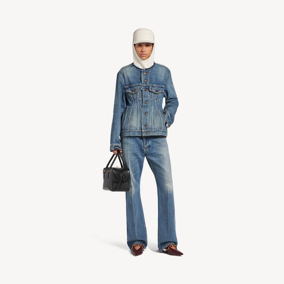 Hourglass Jacke f&uuml;r Damen in Dunkelblau | Balenciaga Deutschland DE - Image 2