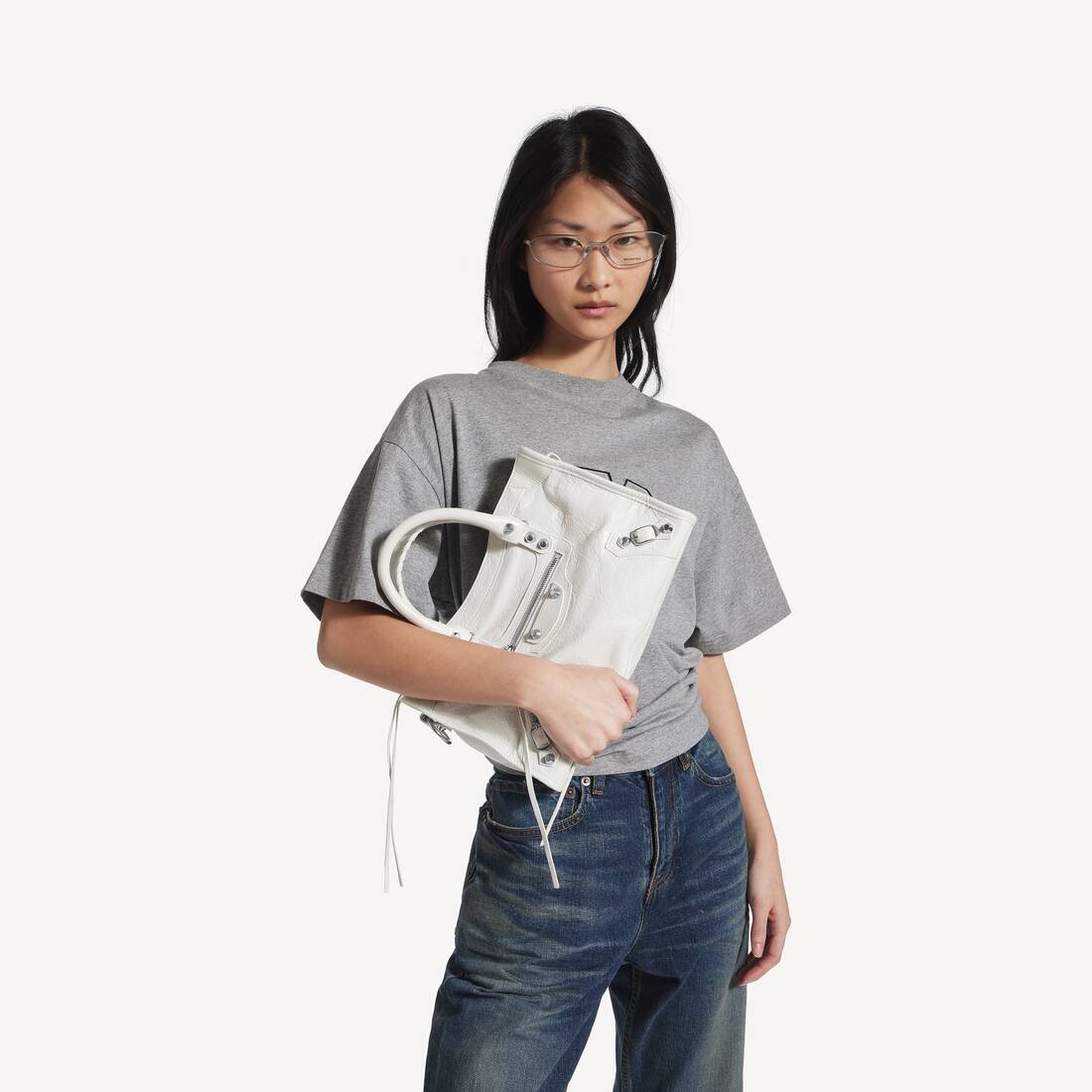 Le City Bag Small in White | Balenciaga United States EN - Image 8