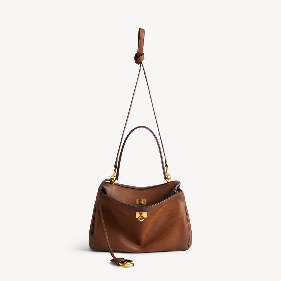 Women's Rodeo Handbag Small in Caramel | Balenciaga Kuwait EN - Image 4