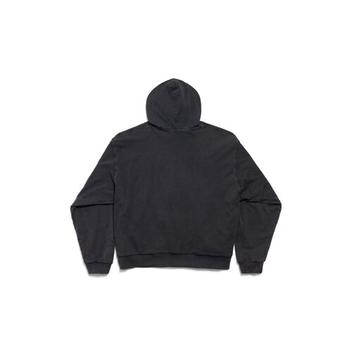 balenciaga back reversible zip-up hoodie