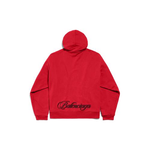 cursive oversized hoodie