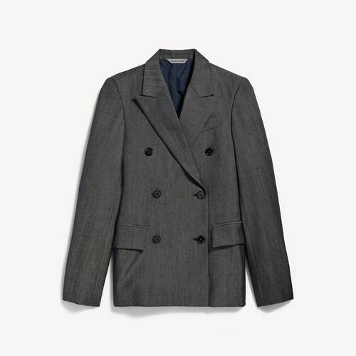 double-breasted tailored jacket