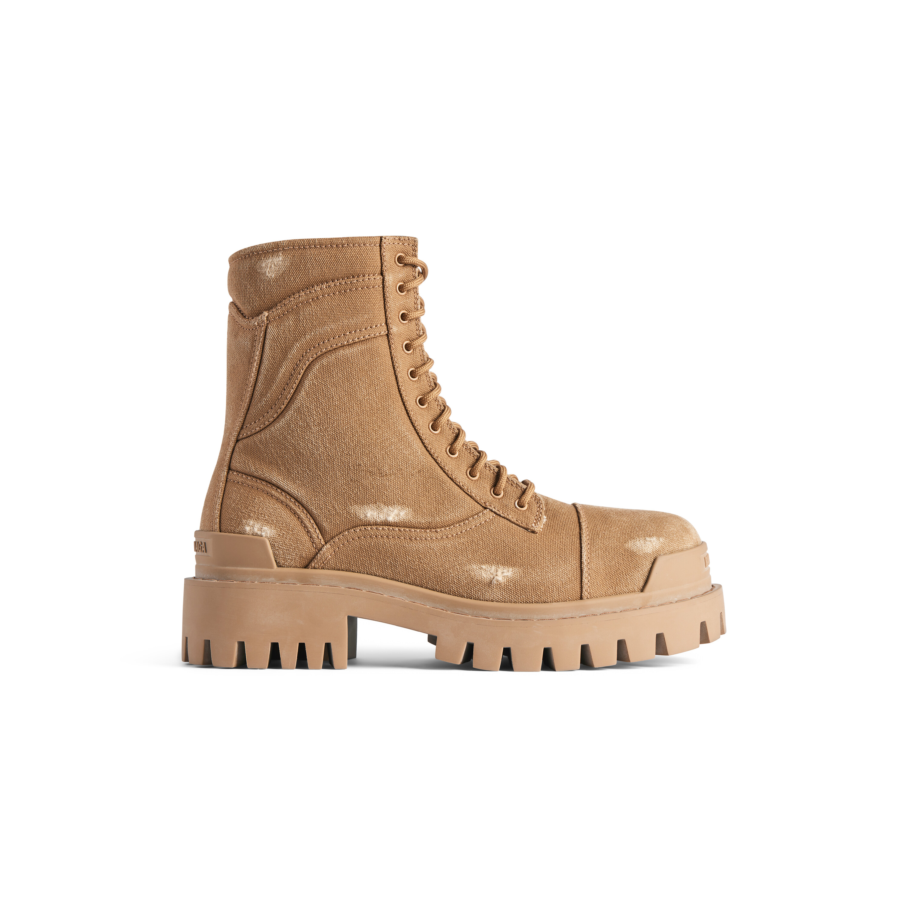 Men's Combat Strike Boot in Brown | Balenciaga US
