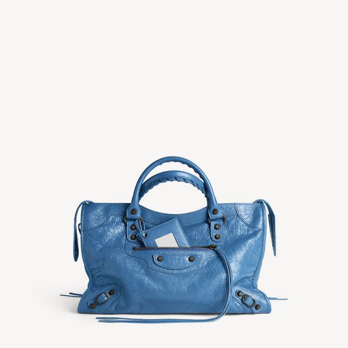 Women's Le City Bag Medium in Denim Blue - Women | Balenciaga France EN - Image 1